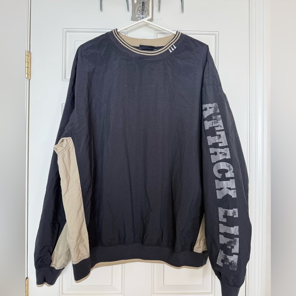 Greg Norman Collection Black and Tan Crewneck Sweater